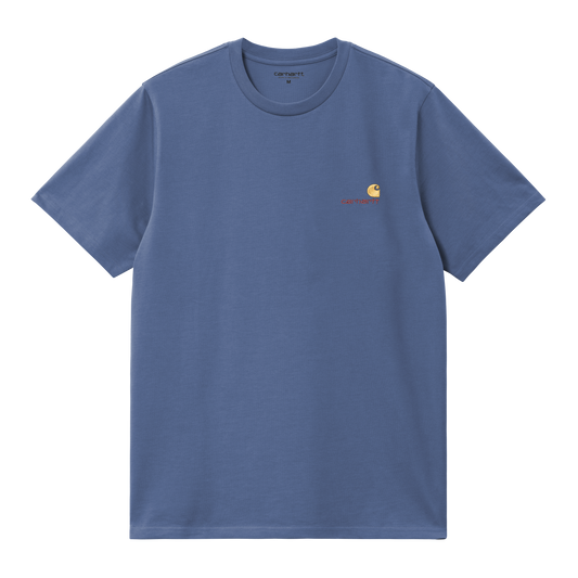 Carhartt WIP S/S American Script T-Shirt - Blue Iris