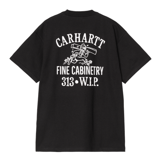 Carhartt WIP S/S Cabinetry T-Shirt - Black / White