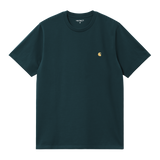 Carhartt WIP S/S Chase T-Shirt - Duck Blue / Gold