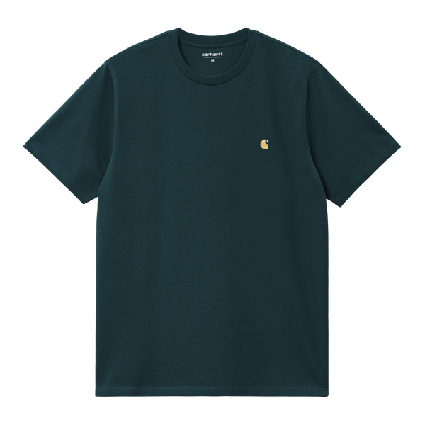 Carhartt WIP S/S Chase T-Shirt - Duck Blue / Gold