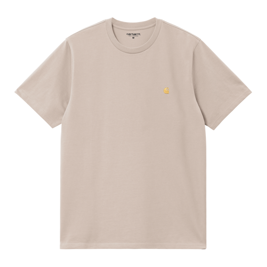 Carhartt WIP S/S Chase T-Shirt - Dusky Beige / Gold