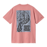 Carhartt WIP S/S Chrysanthemum T-Shirt - Dusty Rose