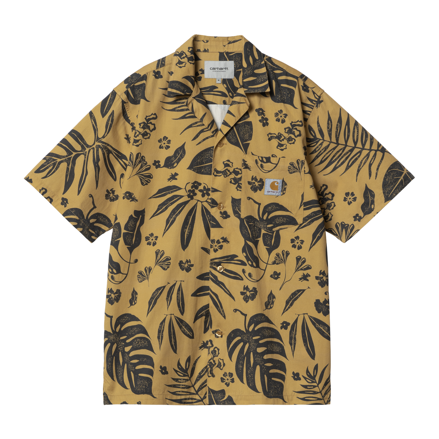 Carhartt WIP S/S Woodblock Shirt - Bourbon