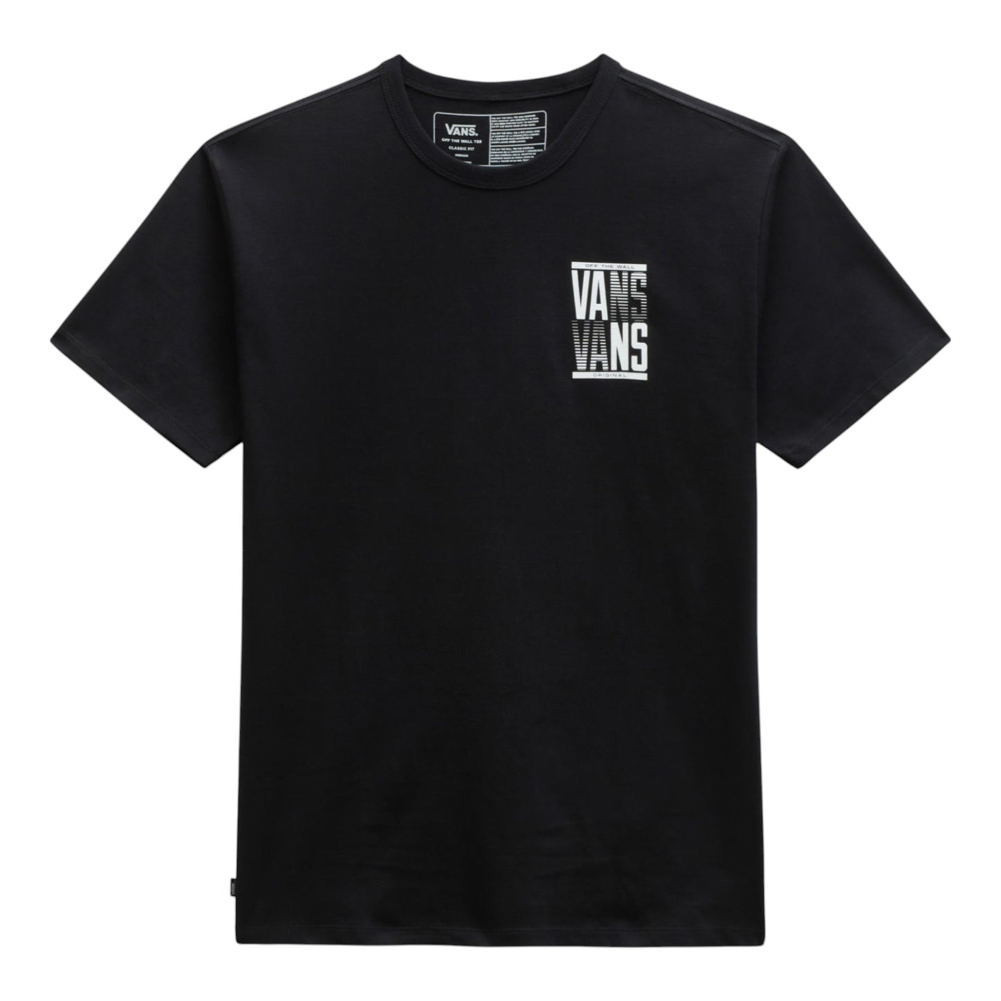 Vans - Off The Wall Stacked TY T-Shirt - Black