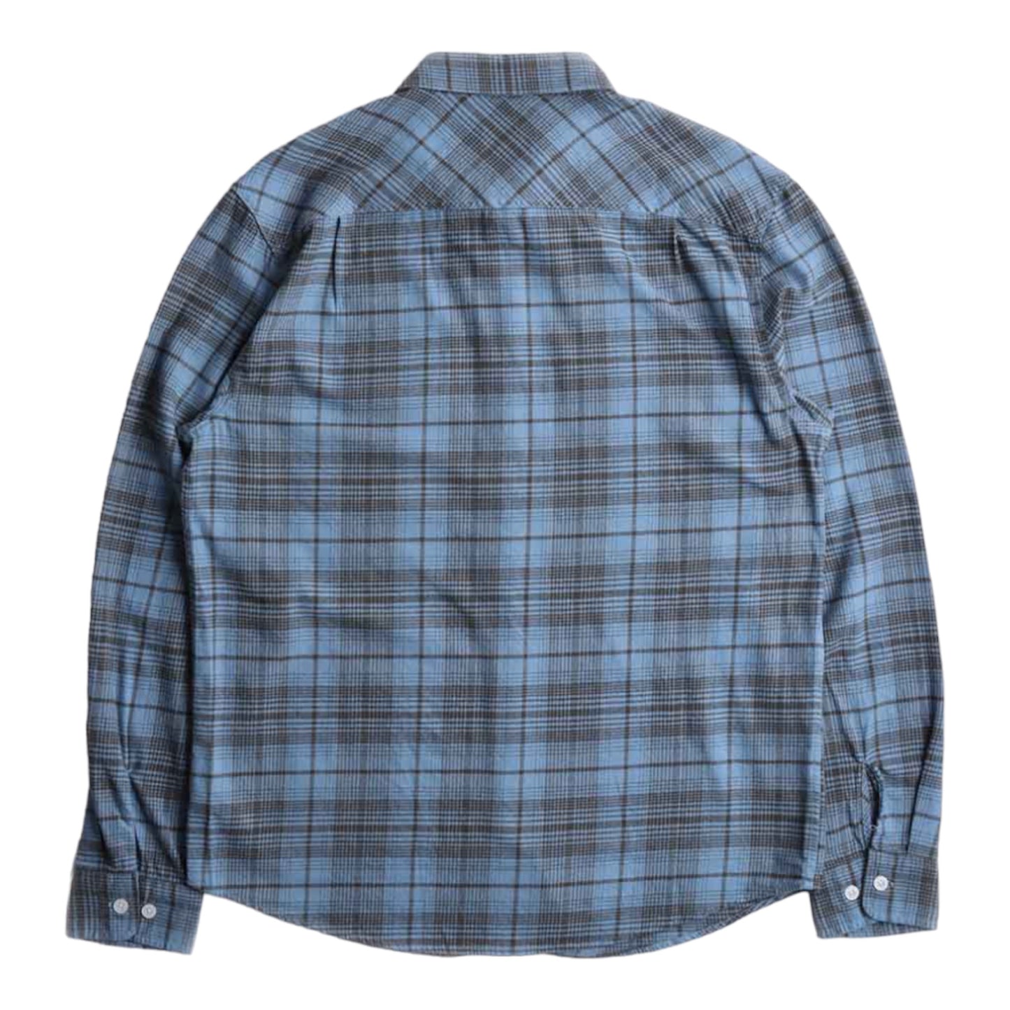 Brixton - Bowery Summer Weight L/S - Blue Heaven / Gunmetal