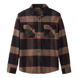 Brixton - Bowery L/S Flannel - Heather Grey / Charcoal