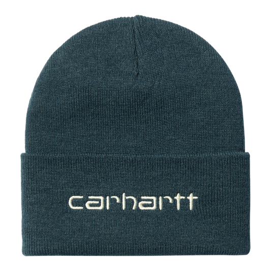 Carhartt WIP Script Beanie - Squid/Salt