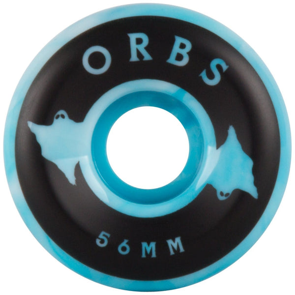 Orbs - Specters Swirls 56mm 99a Blue & White Skateboard Wheels