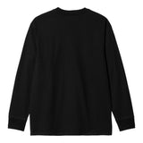 Carhartt WIP L/S American Script T-Shirt - Black