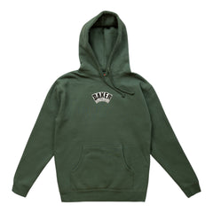 BAKER - Arch Logo Hoodie - Army Green