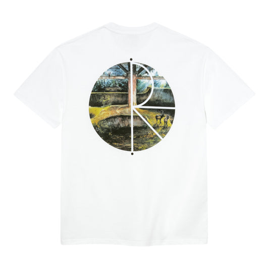 Polar Skate Co - Fill Logo Burnside 2084 Tee - White