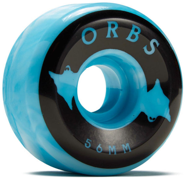 Orbs - Specters Swirls 56mm 99a Blue & White Skateboard Wheels