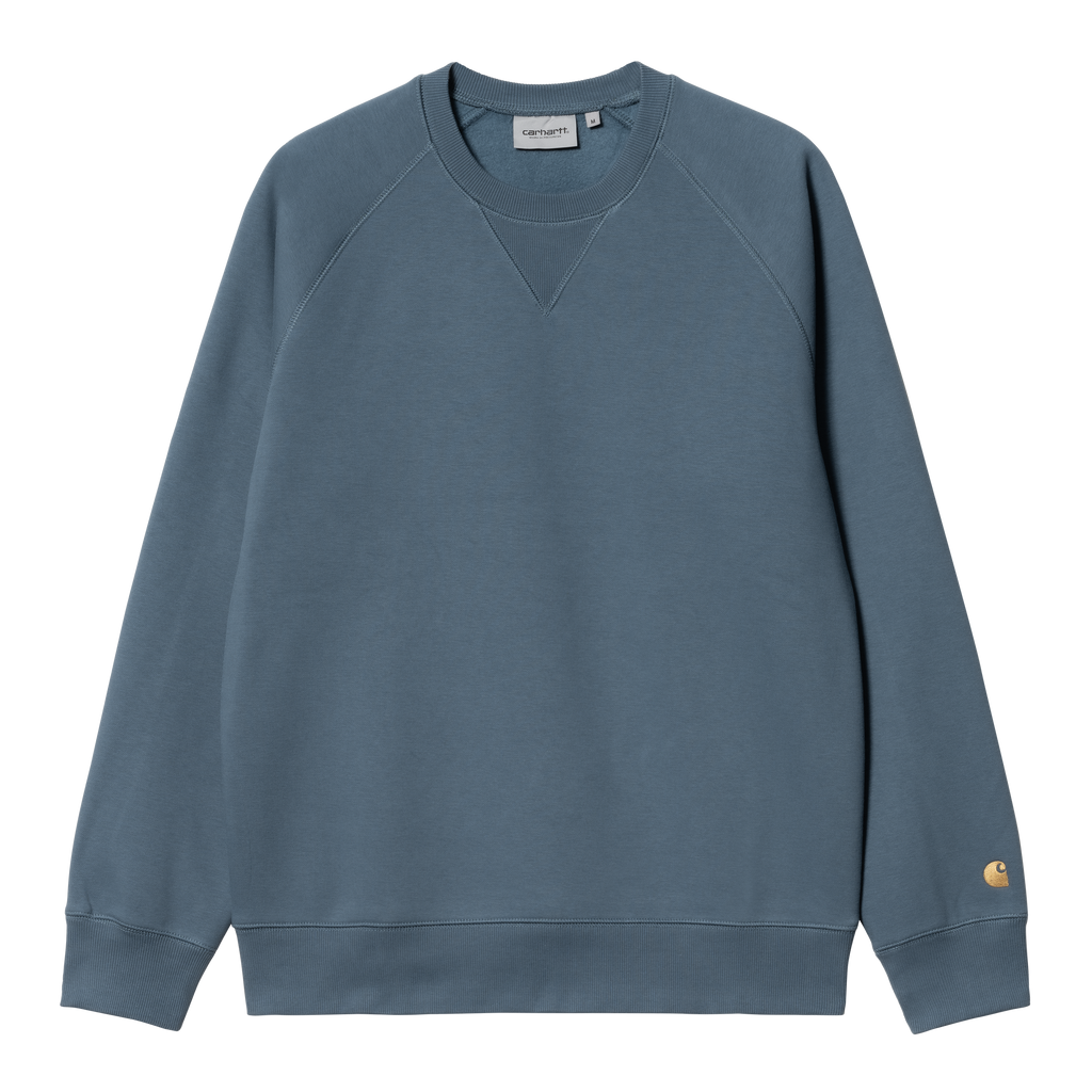 Carhartt WIP Chase Sweat Storm Blue Gold Forw4rd