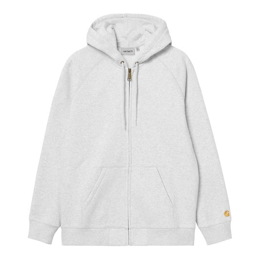 Carhartt WIP Hooded Chase Jacket - Ash Heather/Gold