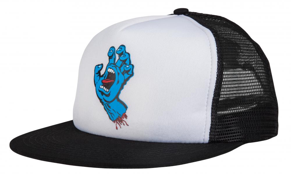 Santa Cruz Classic Hand Mesh Back Cap - White/Black