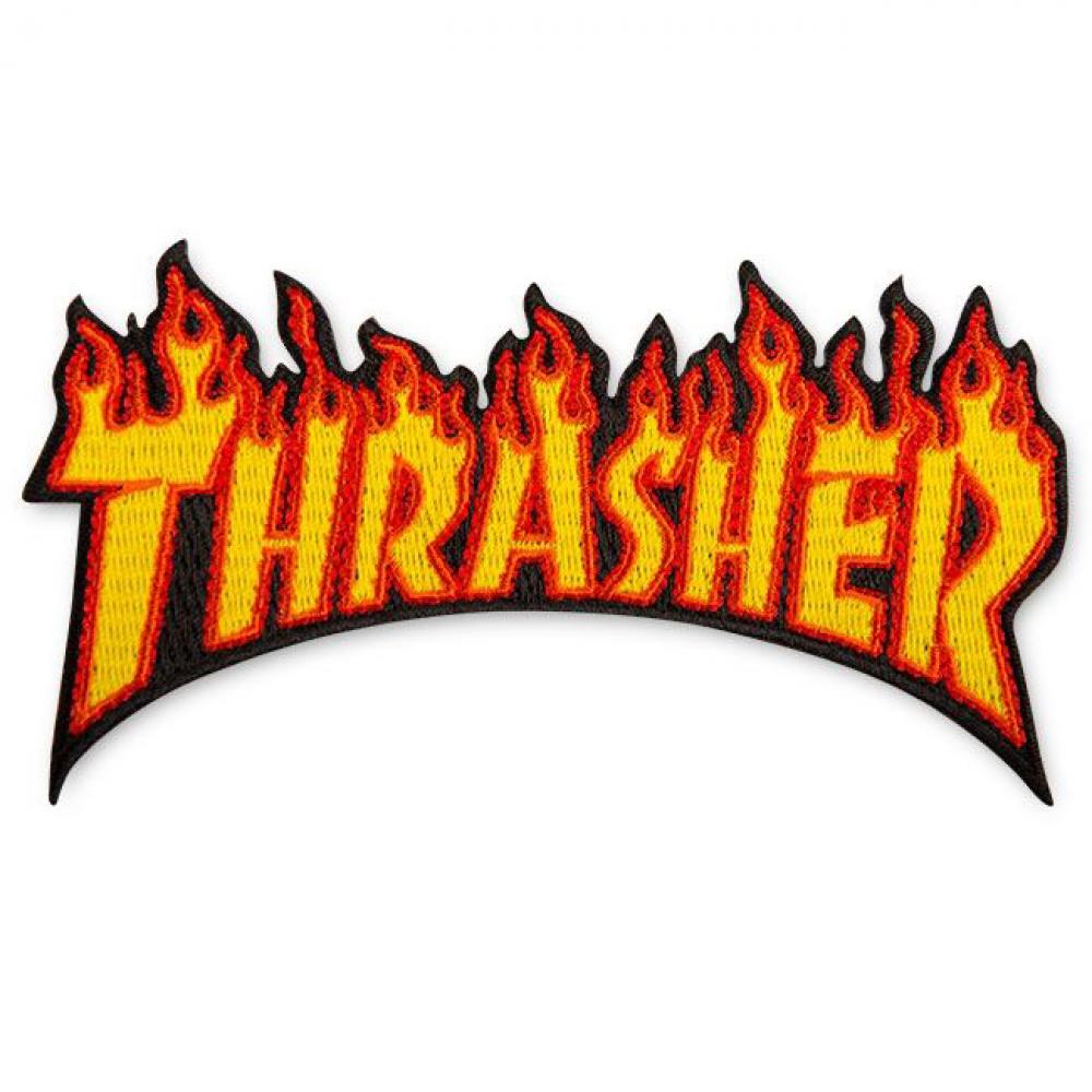 Thrasher Flame Logo Patch - Flame